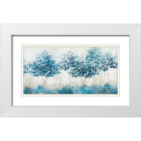 Nature walk White Modern Wood Framed Art Print with Double Matting by Ian C