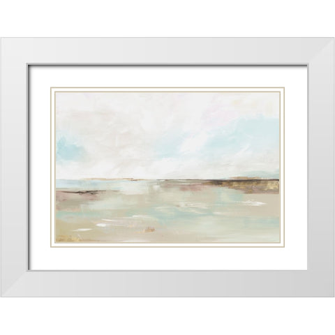 Birch Enchantment White Modern Wood Framed Art Print with Double Matting by Ian C