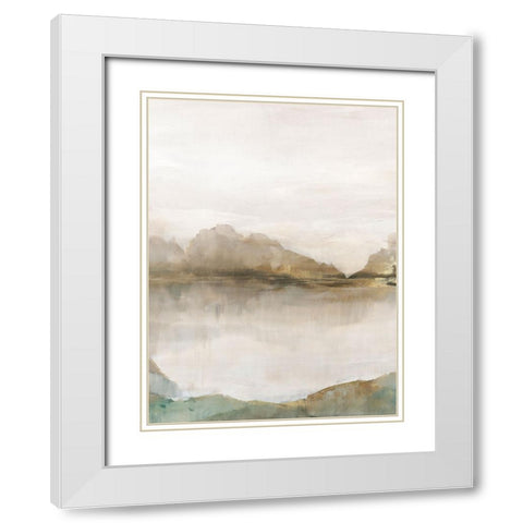 Reflections of Nature I White Modern Wood Framed Art Print with Double Matting by Ian C