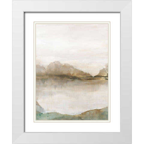 Reflections of Nature I White Modern Wood Framed Art Print with Double Matting by Ian C