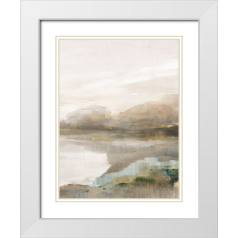 Reflections of Nature II White Modern Wood Framed Art Print with Double Matting by Ian C