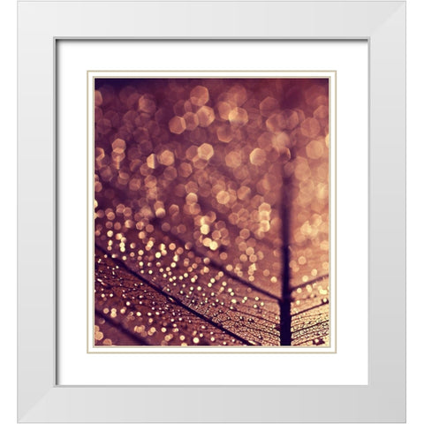 Gold White Modern Wood Framed Art Print with Double Matting by Beddoes, Ingrid