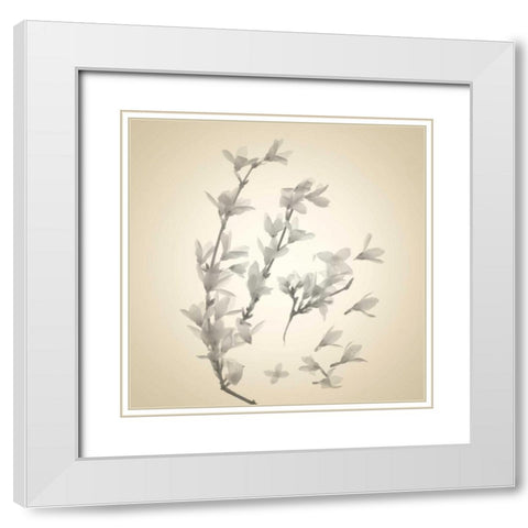 Sway White Modern Wood Framed Art Print with Double Matting by Stalus, Judy