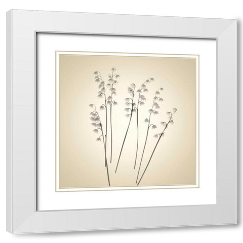 Bells White Modern Wood Framed Art Print with Double Matting by Stalus, Judy