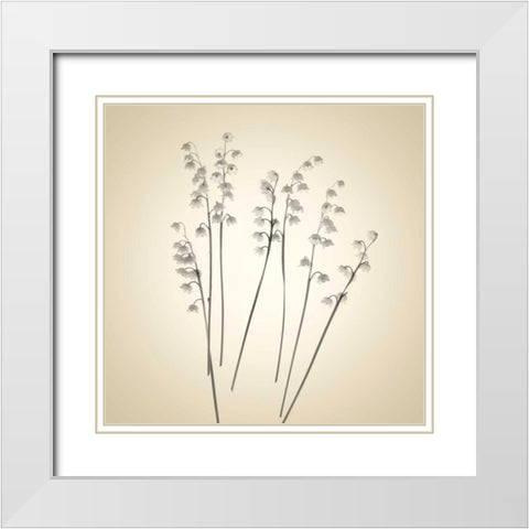 Bells White Modern Wood Framed Art Print with Double Matting by Stalus, Judy