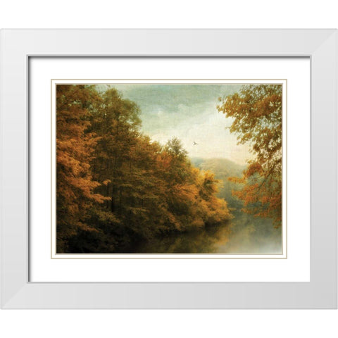 Transitions White Modern Wood Framed Art Print with Double Matting by Jenney, Jessica