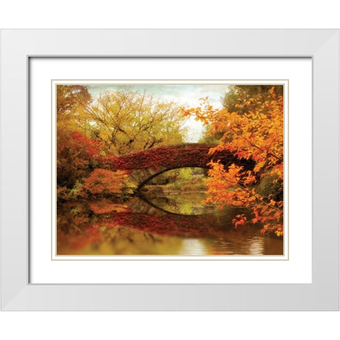 Gapstow Glory White Modern Wood Framed Art Print with Double Matting by Jenney, Jessica