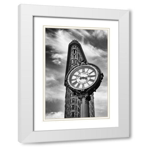 Telltale Time White Modern Wood Framed Art Print with Double Matting by Jenney, Jessica