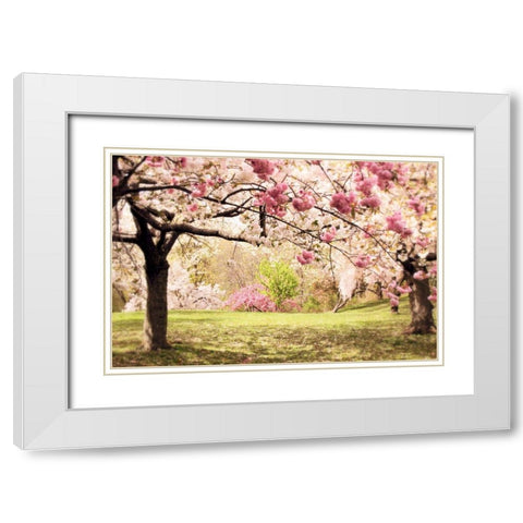 Cherry Hill White Modern Wood Framed Art Print with Double Matting by Jenney, Jessica