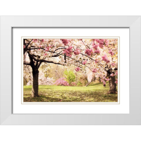 Cherry Hill White Modern Wood Framed Art Print with Double Matting by Jenney, Jessica