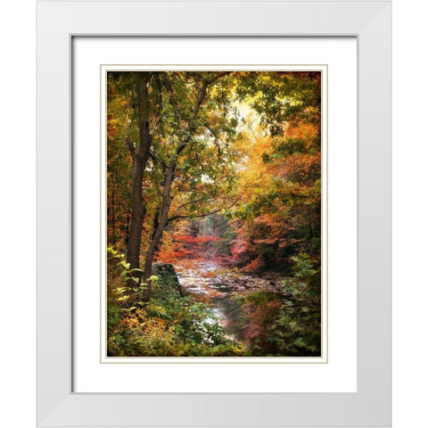 Stream of Consciousness White Modern Wood Framed Art Print with Double Matting by Jenney, Jessica