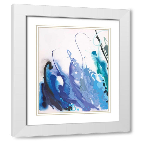 Reaching for the Sky White Modern Wood Framed Art Print with Double Matting by Marie, Joan