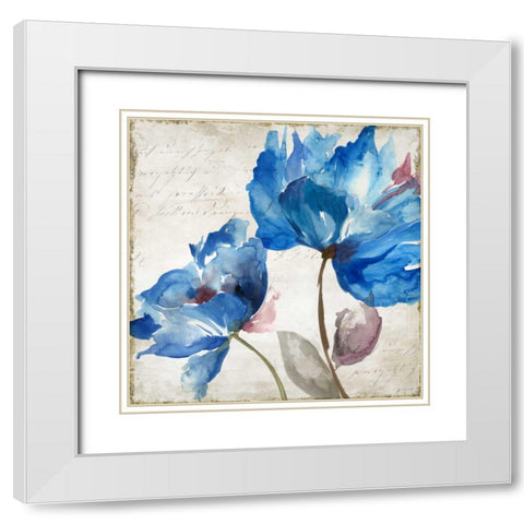 In The Wind I White Modern Wood Framed Art Print with Double Matting by Jensen, Asia