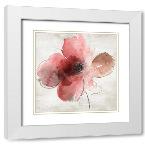 Mary II White Modern Wood Framed Art Print with Double Matting by Jensen, Asia