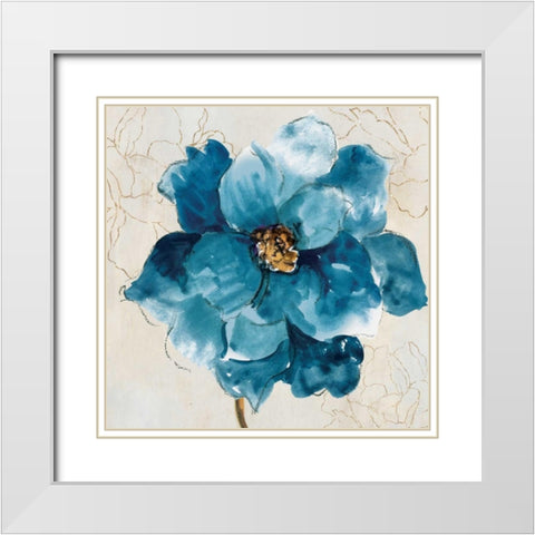 Ophelia I White Modern Wood Framed Art Print with Double Matting by Jensen, Asia