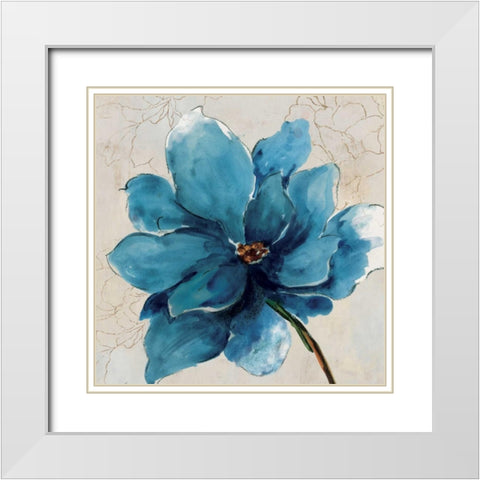 Ophelia I White Modern Wood Framed Art Print with Double Matting by Jensen, Asia