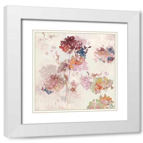 Sweet Hydrangea III White Modern Wood Framed Art Print with Double Matting by Jensen, Asia