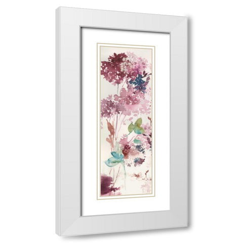Sweet Hydrangea IV White Modern Wood Framed Art Print with Double Matting by Jensen, Asia