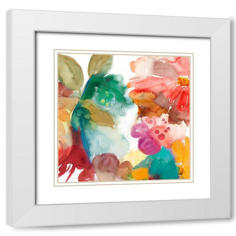 Elena II White Modern Wood Framed Art Print with Double Matting by Jensen, Asia