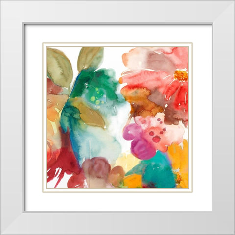 Elena II White Modern Wood Framed Art Print with Double Matting by Jensen, Asia