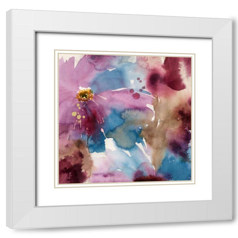 Laval I White Modern Wood Framed Art Print with Double Matting by Jensen, Asia