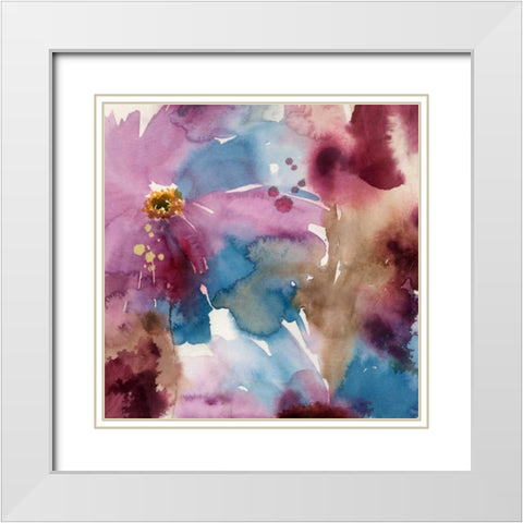 Laval I White Modern Wood Framed Art Print with Double Matting by Jensen, Asia