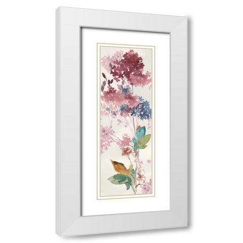 Hydrangea  White Modern Wood Framed Art Print with Double Matting by Jensen, Asia