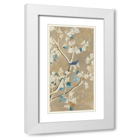 Free Song White Modern Wood Framed Art Print with Double Matting by Jensen, Asia
