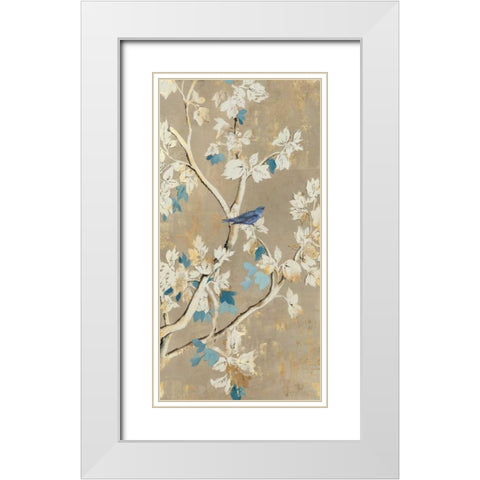 Free Song White Modern Wood Framed Art Print with Double Matting by Jensen, Asia