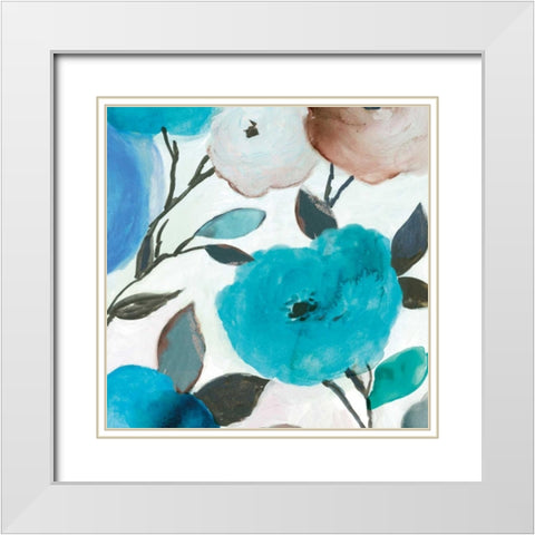 Morning Pearls II White Modern Wood Framed Art Print with Double Matting by Jensen, Asia