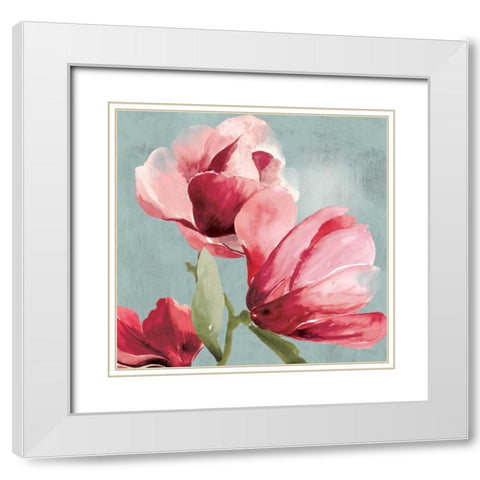 Sweetpea I White Modern Wood Framed Art Print with Double Matting by Jensen, Asia