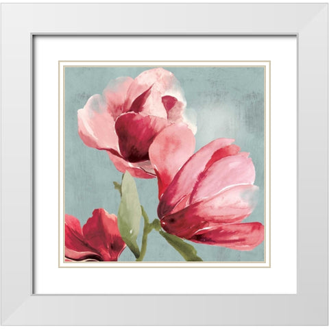 Sweetpea I White Modern Wood Framed Art Print with Double Matting by Jensen, Asia