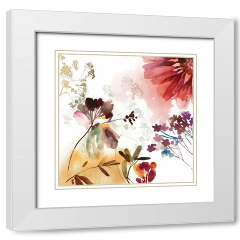 Bohemian I White Modern Wood Framed Art Print with Double Matting by Jensen, Asia