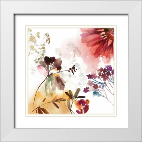 Bohemian I White Modern Wood Framed Art Print with Double Matting by Jensen, Asia