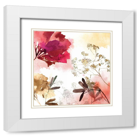 Bohemian II White Modern Wood Framed Art Print with Double Matting by Jensen, Asia