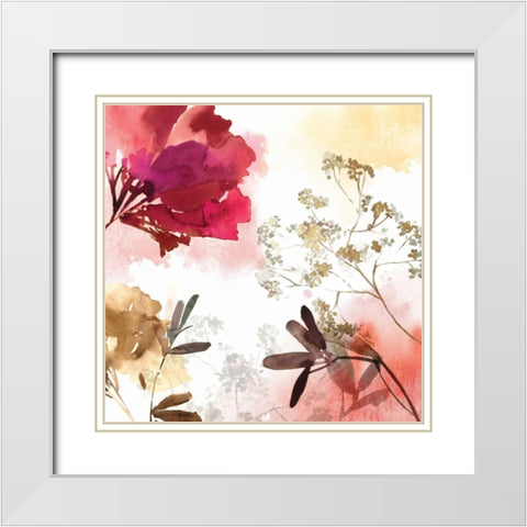 Bohemian II White Modern Wood Framed Art Print with Double Matting by Jensen, Asia