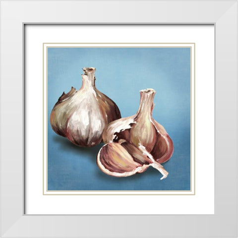 Garlic White Modern Wood Framed Art Print with Double Matting by Jensen, Asia
