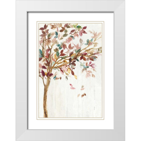 Tree of Life White Modern Wood Framed Art Print with Double Matting by Jensen, Asia