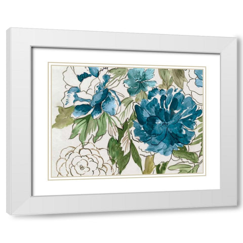 Japanese Garden III White Modern Wood Framed Art Print with Double Matting by Jensen, Asia