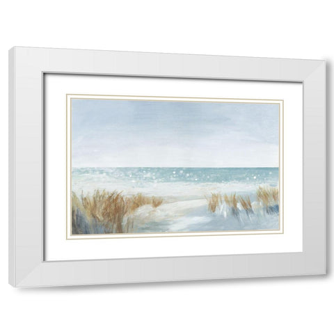 Soft Beach White Modern Wood Framed Art Print with Double Matting by Jensen, Asia