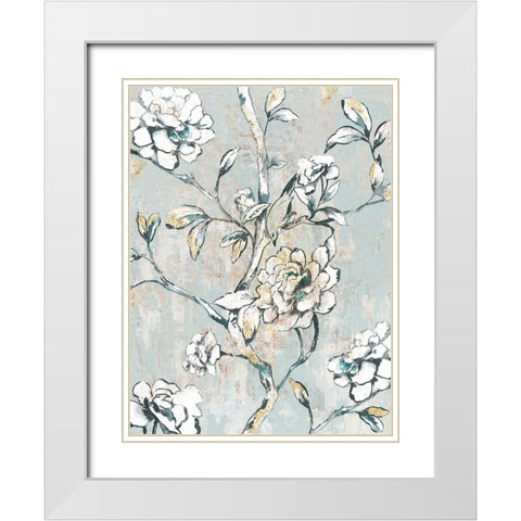Bold White White Modern Wood Framed Art Print with Double Matting by Jensen, Asia