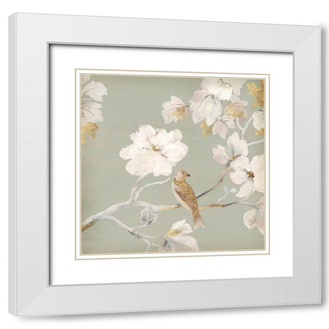 Paradise Sound I White Modern Wood Framed Art Print with Double Matting by Jensen, Asia