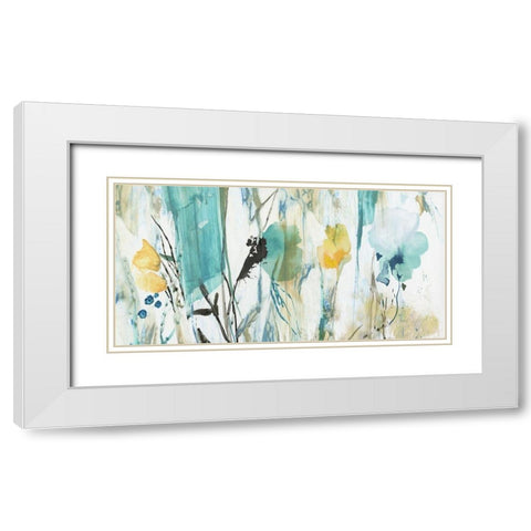 Fading Behind White Modern Wood Framed Art Print with Double Matting by Jensen, Asia