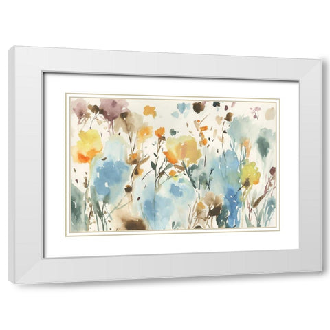 By the Garden White Modern Wood Framed Art Print with Double Matting by Jensen, Asia