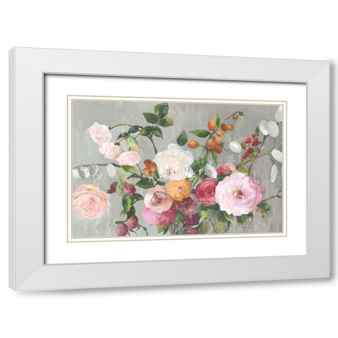 Contentment White Modern Wood Framed Art Print with Double Matting by Jensen, Asia