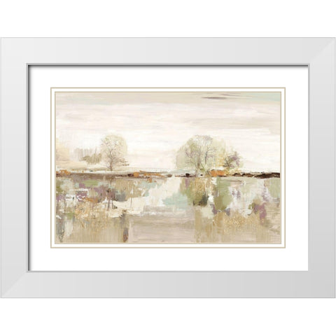 Far Away Place White Modern Wood Framed Art Print with Double Matting by Jensen, Asia