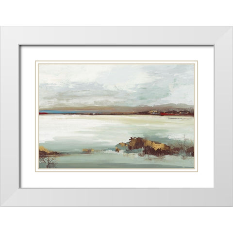 Little Country I White Modern Wood Framed Art Print with Double Matting by Jensen, Asia