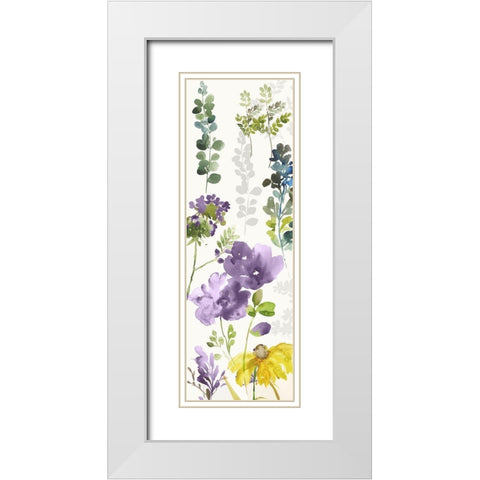 Luna II Violet Version White Modern Wood Framed Art Print with Double Matting by Jensen, Asia