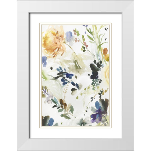 Vista II White Modern Wood Framed Art Print with Double Matting by Jensen, Asia