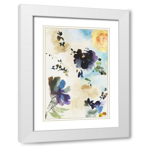 Adagio I White Modern Wood Framed Art Print with Double Matting by Jensen, Asia